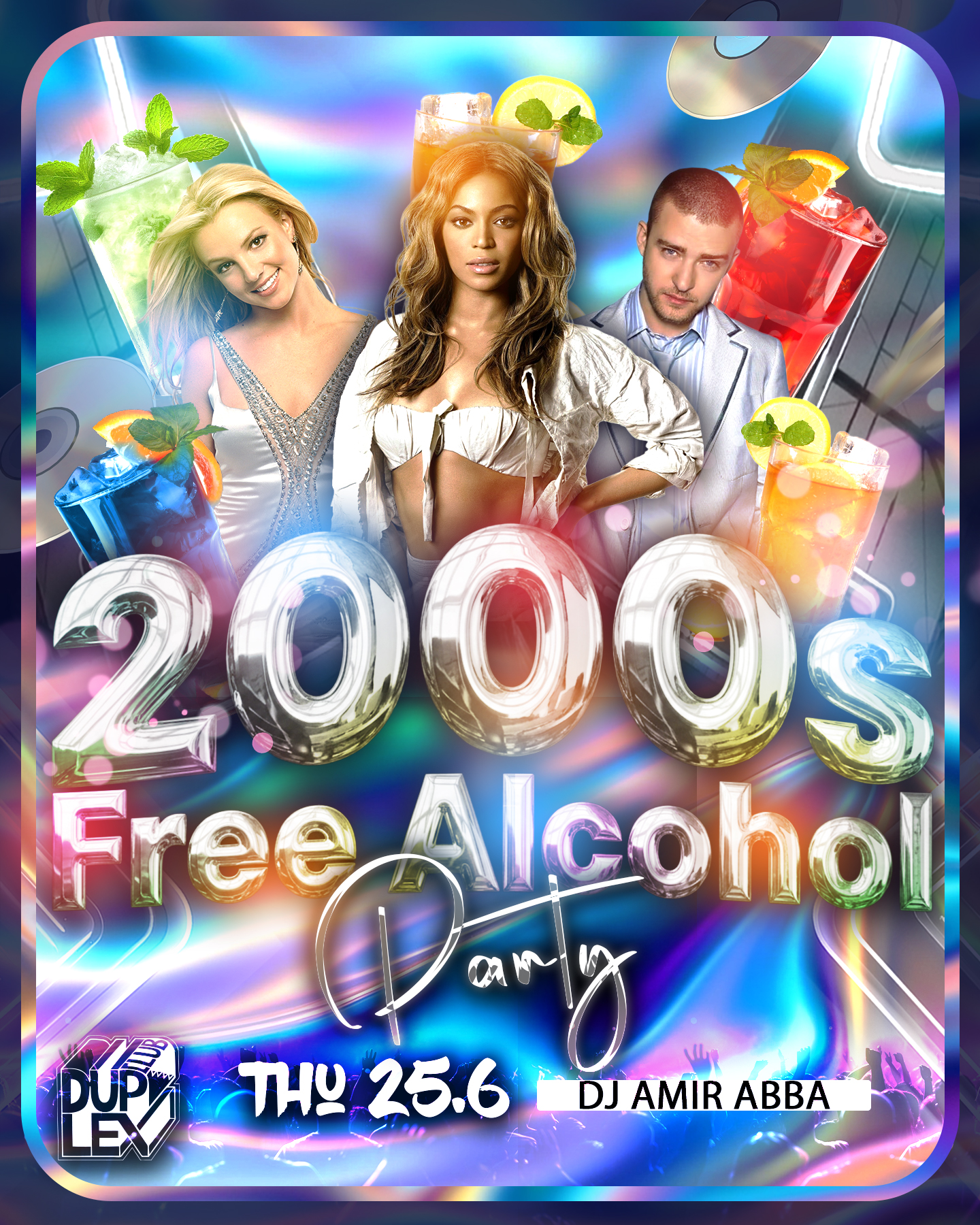 Free Alcohol 2000's Party Duplex Club