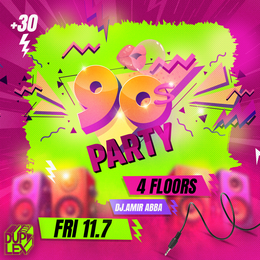 90's party - 4 floors - duplex club