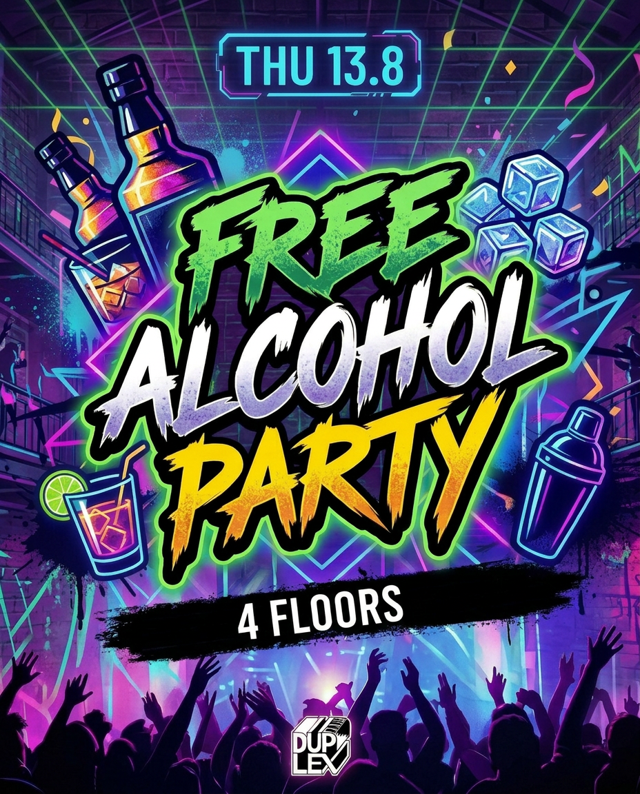 Free Alcohol Party