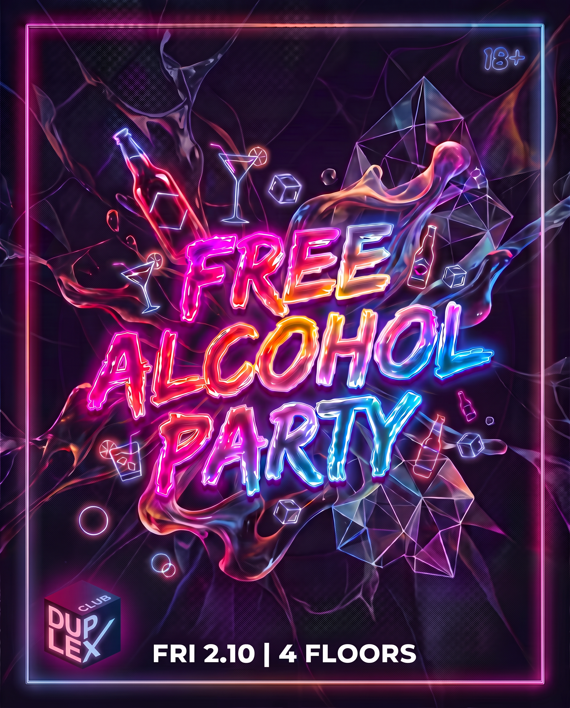 Free Alcohol Party Duplex CLub