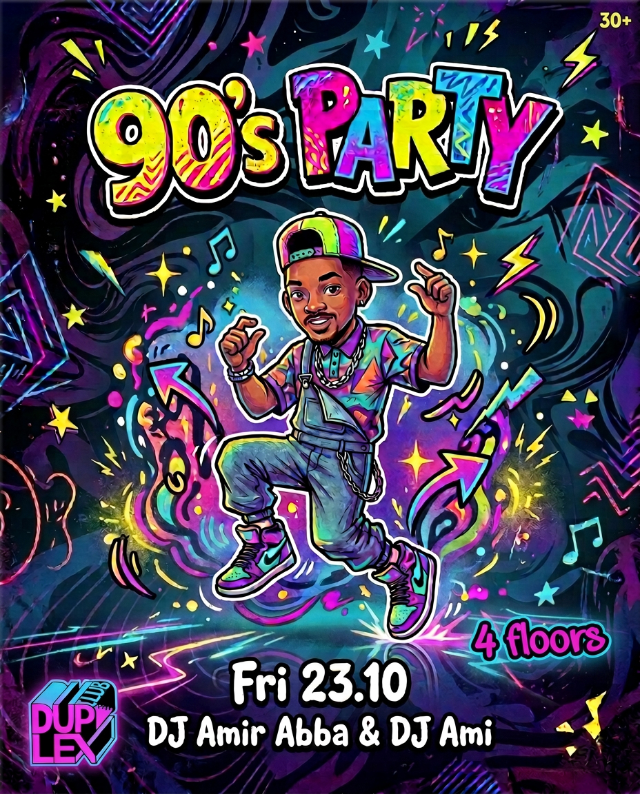 90's party duplex club 4 floors