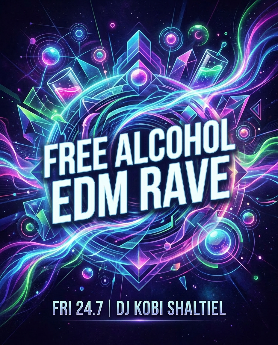 Free Alcohol EDM Rave