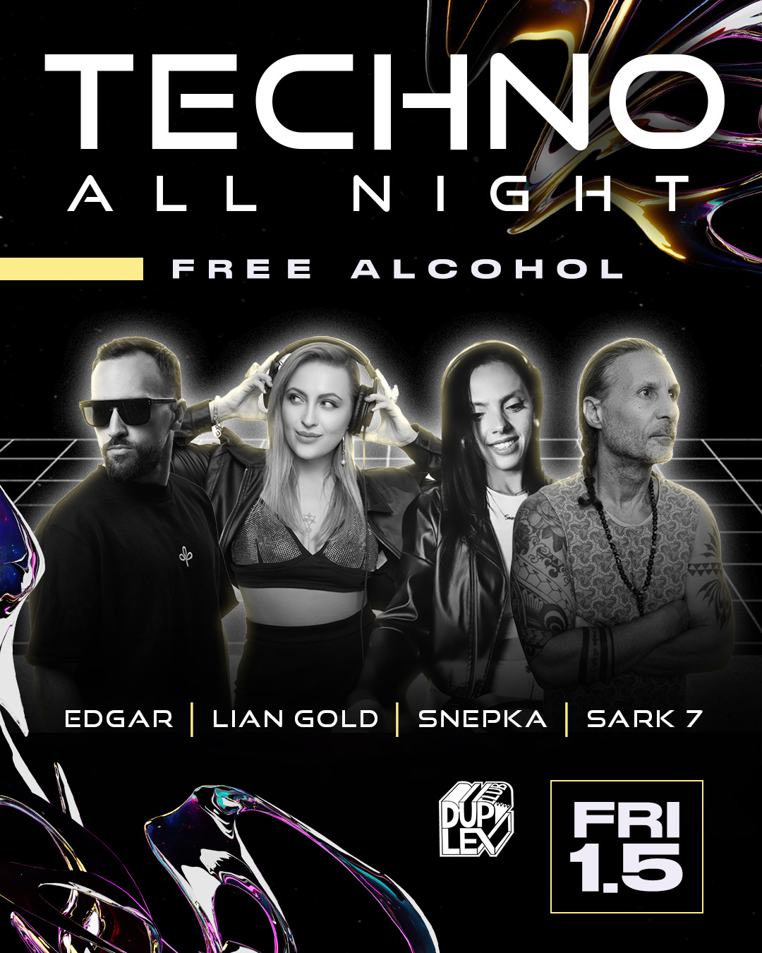 DUPLEX TECHNO NIGHT: THE OPEN BAR RITUAL