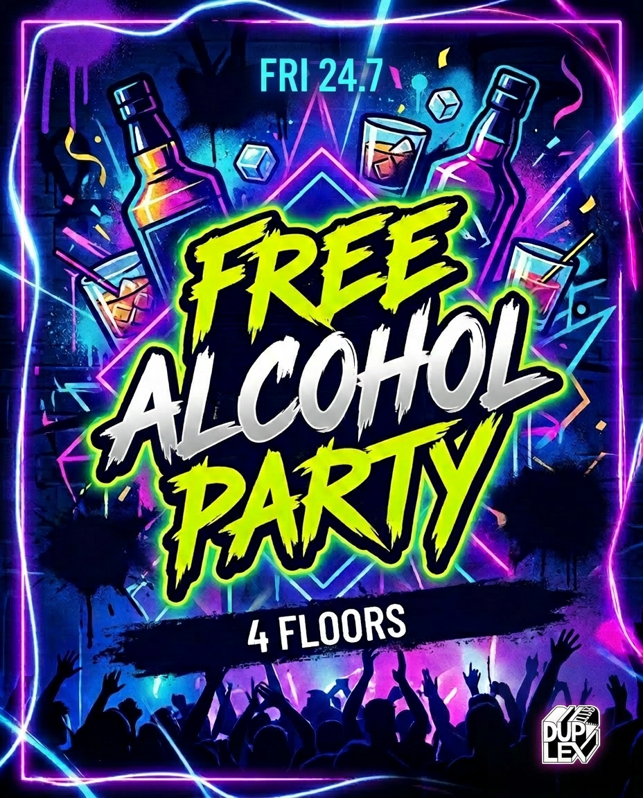 Free Alcohol Party