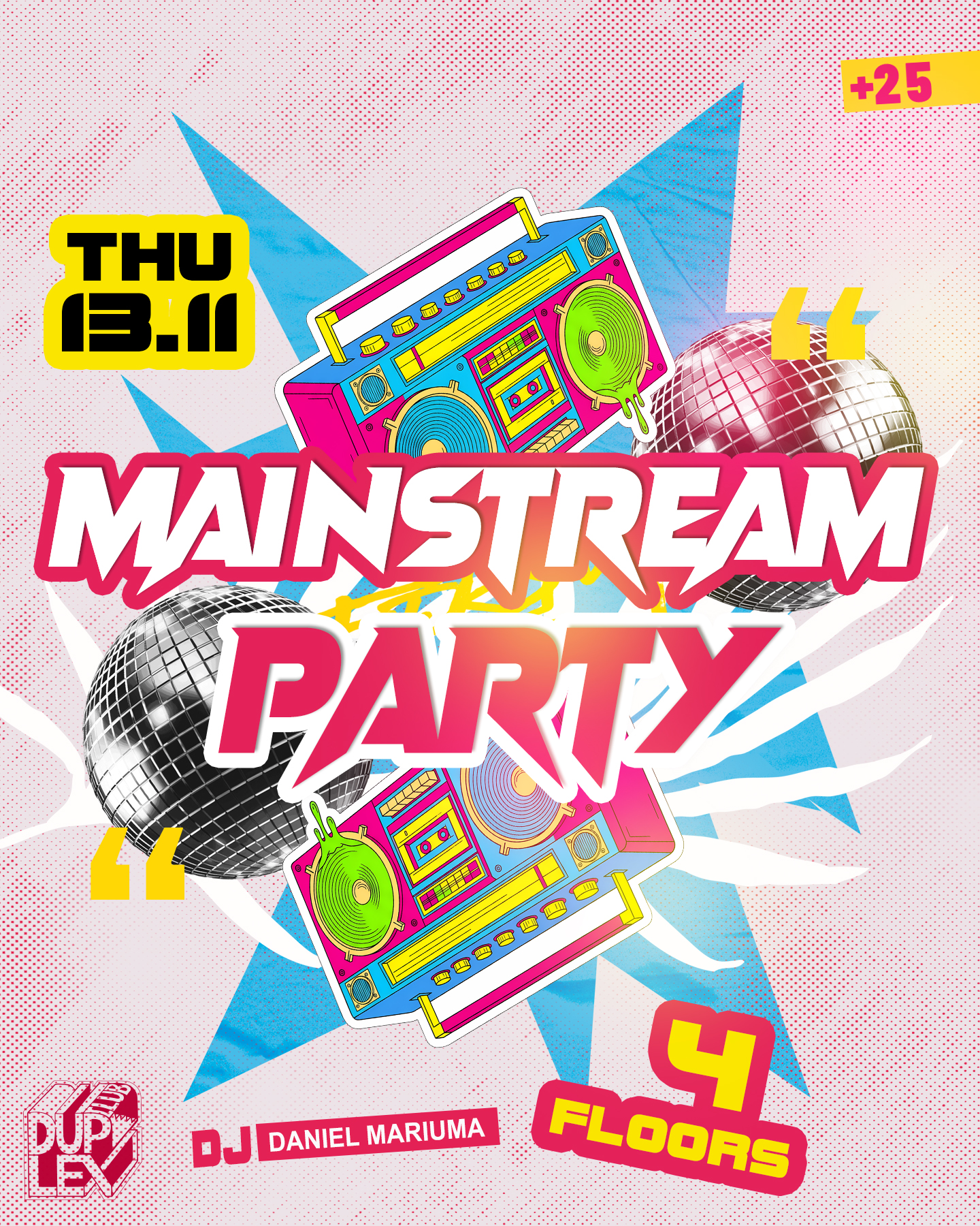 Mainstream Party 25+ Duplex Club