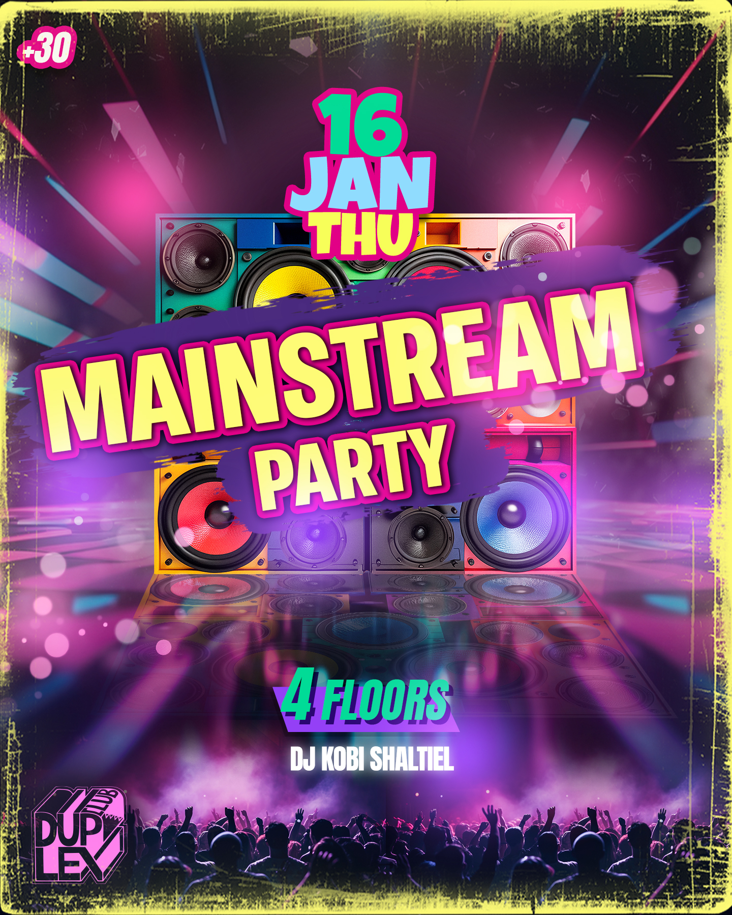 Mainstream Party 30+ Duplex Club Tel Aviv