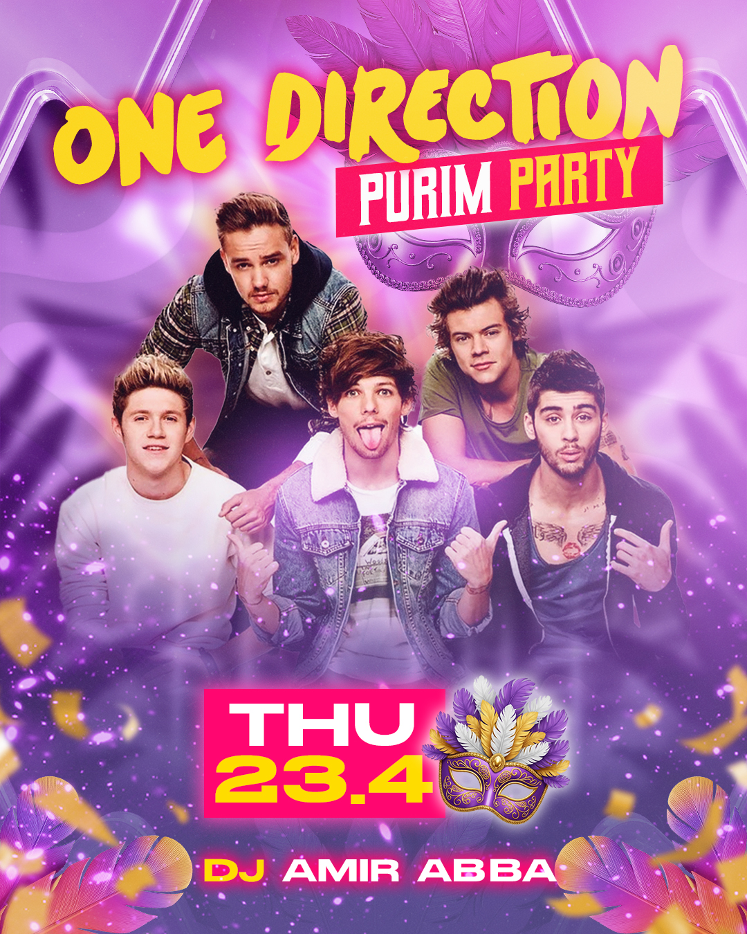 ONE DIRECTION PURIM PARTY