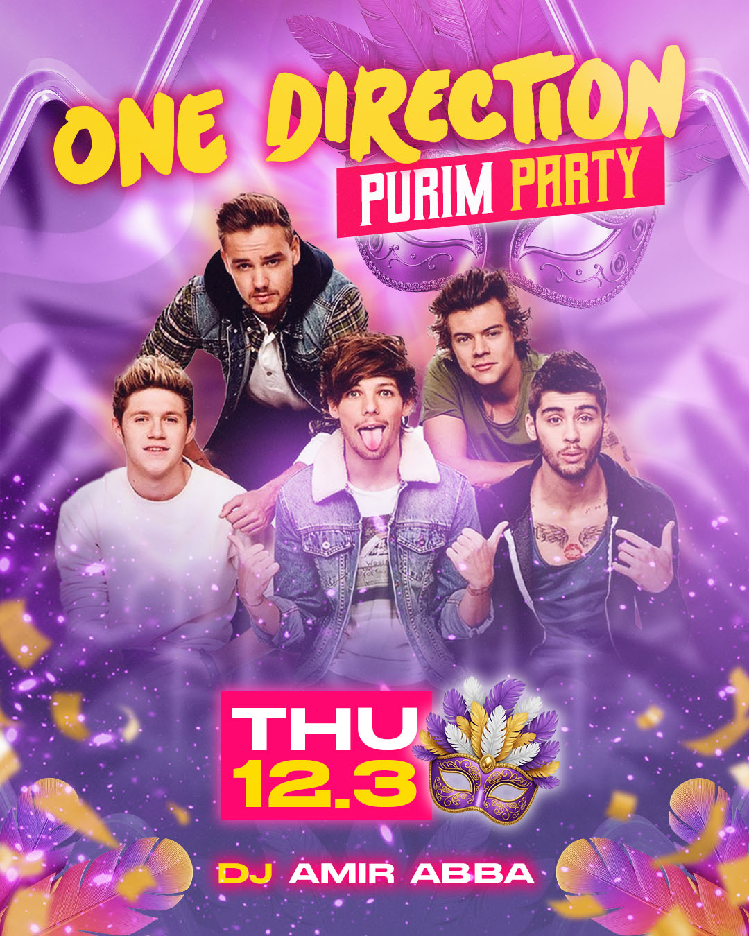 ONE DIRECTION PURIM PARTY