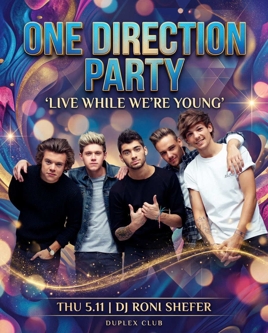 One Direction Party Duplex Club